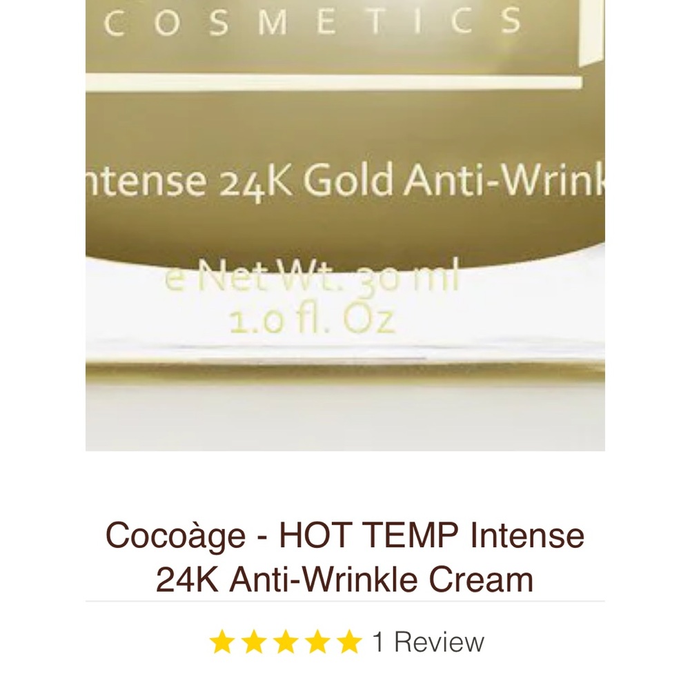 Intense 24K Gold Anti-Wrinkle Cream